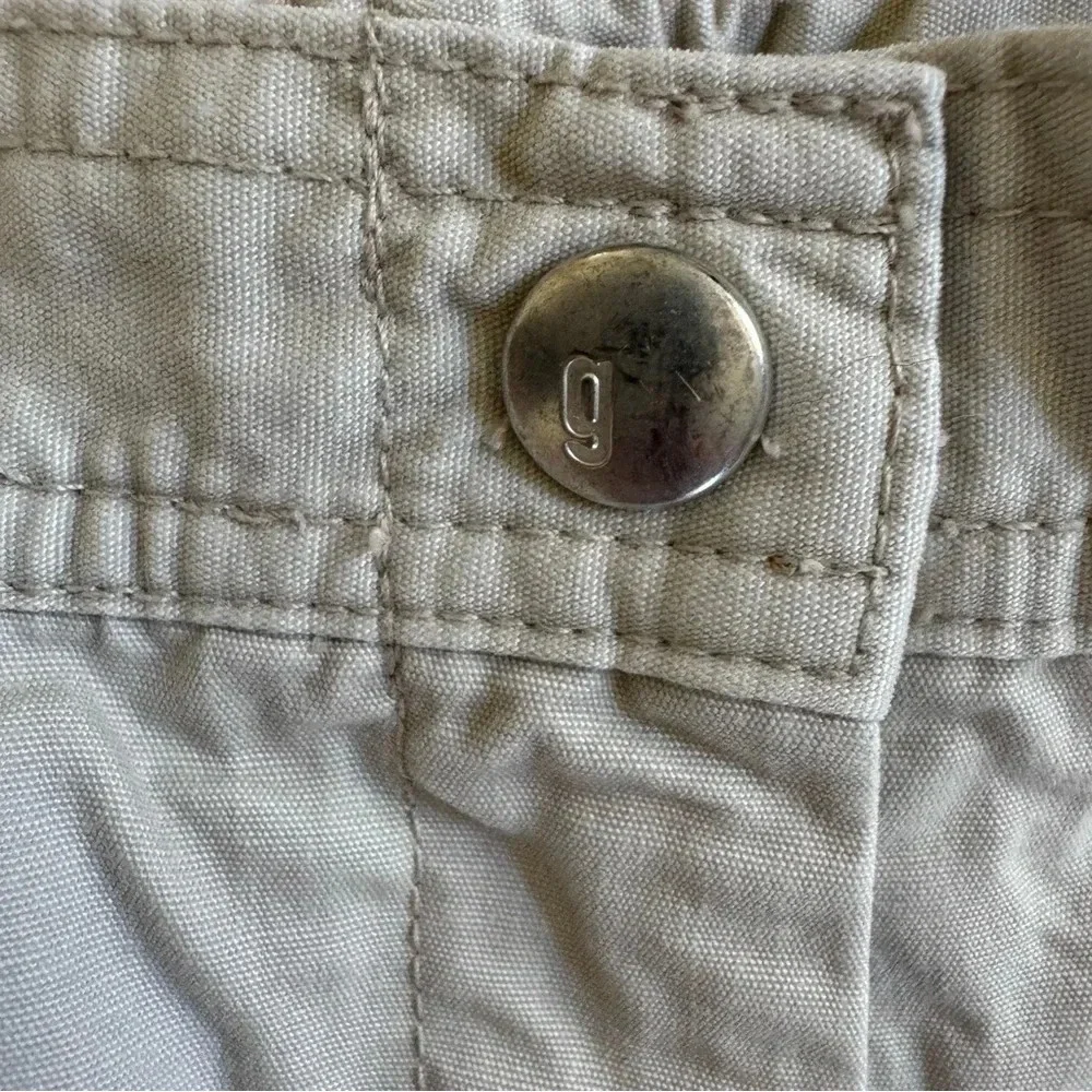 Y2K Gymboree Cargo Pants Beige Adjustable Waist Pockets Girls size 9